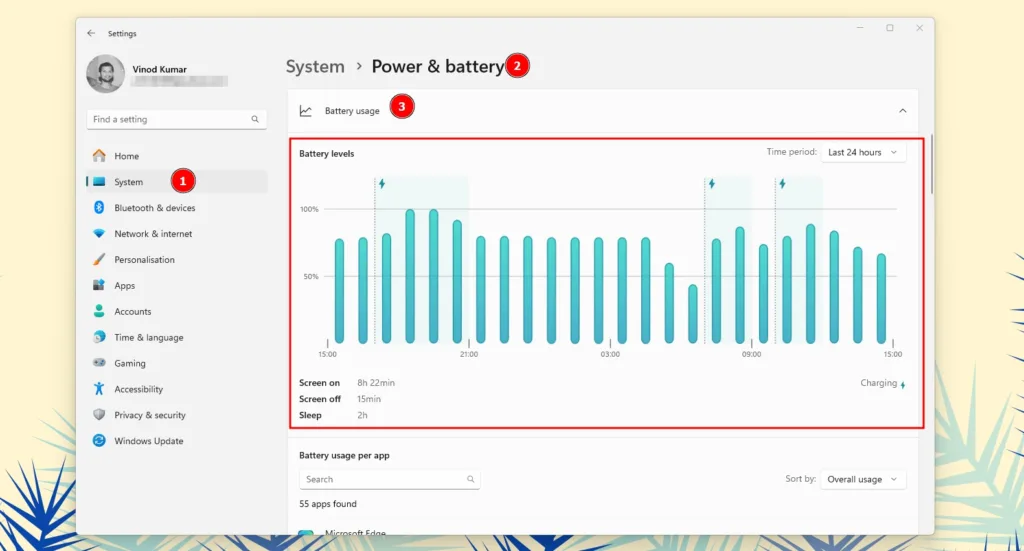 Battery View Tip for Windows