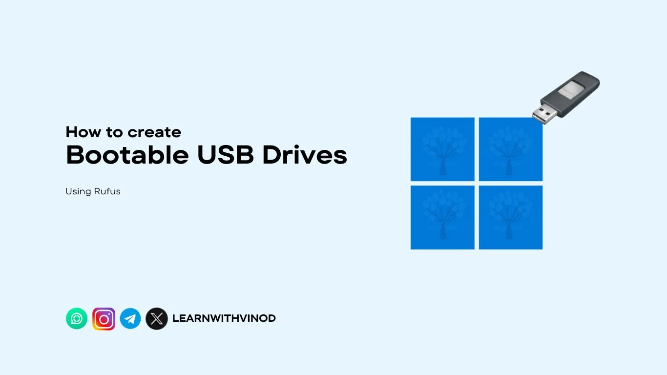 How to Create a bootable USB Flash drives