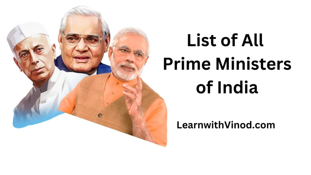 List of All Prime Ministers of India