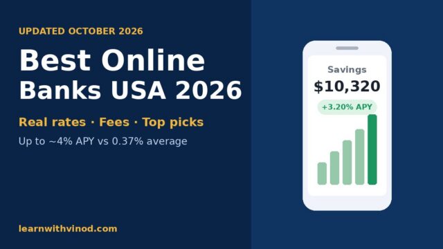 Best Online Banks USA 2026: Top Picks, Rates & Fees