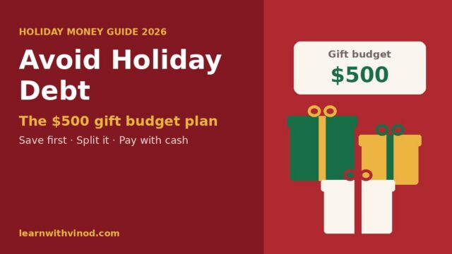 How to Avoid Holiday Debt in 2026: A $500 Gift Budget Plan